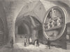 GERMANY. Gt Wine Barrel, Heidelberg c1856 old antique vintage print picture
