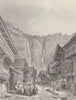 SWITZERLAND. Meiringen, Switzerland c1856 old antique vintage print picture