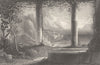 ITALY. Amalfi c1856 old antique vintage print picture