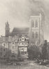 FRANCE. Abbeville, France 1836 old antique vintage print picture