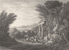 SOCIETY. Evening(Composition) 1836 old antique vintage print picture