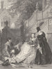 WALTER SCOTT. Kenilworth. Wayland, Amy Robsart, Janet 1836 old antique print