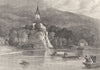 SWITZERLAND. William Tell's Chapel, Lake of Genève 1836 old antique print