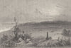 QUEBEC. Plain of Abraham(where General Wolfe fell) c1836 old antique print