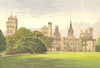 CARDIFF CASTLE, Cardiff, Glamorganshire (Marquis of Bute) 1894 old print