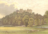 DUNSTER CASTLE, Dunster, Somersetshire (Fownes-Luttrell) 1894 old print