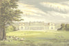 HAREWOOD HOUSE, Wetherby, Yorkshire (Earl of Harewood) 1890 old antique print