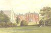 EVERINGHAM PARK, Market Weighton, Yorkshire (Lord Herries) 1890 old print