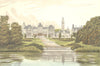 EATON HALL, Chester, Cheshire (Duke of Westminster) 1890 old antique print