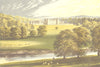 FLOORS CASTLE, Kelso, Roxburghshire (Duke of Roxburghe) 1890 old antique print