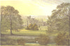 ILAM HALL, Ashbourne, Staffordshire (Hanbury) 1890 old antique print picture
