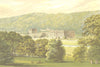 CHATSWORTH, Bakewell, Derbyshire (Duke of Devonshire) 1890 old antique print