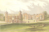 CHARLECOTE, Stratford-on-Avon, Warwickshire (Lucy) 1890 old antique print