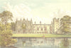 NEWSTEAD ABBEY, Mansfield, Nottinghamshire (Webb) 1890 old antique print