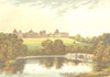 BLENHEIM, Woodstock, Oxfordshire (Duke of Marlborough) 1890 old antique print