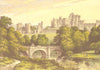 ALNWICK CASTLE, Alnwick, Northumberland (Duke of Northumberland) 1890 print
