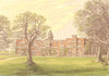 HATFIELD HOUSE, Hatfield, Hertfordshire. Marquis Salisbury 1890 old print