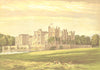 RABY CASTLE, Staindrop, Durham (Duke of Cleveland) 1890 old antique print