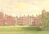 COBHAM HALL, Gravesend, Kent (Earl of Darnley) 1890 old antique print picture
