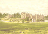 LEEDS CASTLE, Maidstone, Kent (Wykeham-Martin) 1890 old antique print picture