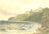 DUNROBIN CASTLE, Sutherlandshire (Duke of Sutherland) 1890 old antique print