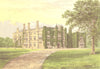 DRAKELOW HALL, Burton-on-Trent, Derbyshire (Gresley, Bart) 1890 old print