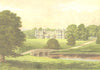 AUDLEY END, Saffron Walden, Essex (Lord Braybrooke) 1890 old antique print