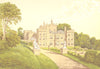 MOUNT EDGCUMBE, Plymouth, Devon/Cornwall (Lord Mt Edgcumbe) 1890 old print