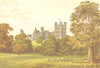 PENRHYN CASTLE, Bangor, Carnarvonshire (Lord Penrhyn) 1890 old antique print