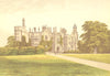 DANBURY PALACE, Maldon, Essex (Bishop of Rochester) 1890 old antique print
