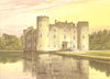 SHIRBURN CASTLE, Tetsworth, Oxfordshire (Earl Macclesfield) 1891 old print