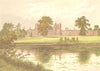 CAPESTHORNE, Chelford, Cheshire (Davenport) 1891 old antique print picture