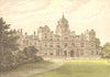 WESTONBIRT HOUSE, Tetbury, Gloucestershire (Holford) 1891 old antique print
