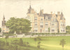 BESTWOOD LODGE, Nottingham, Nottinghamshire (Duke of St. Albans) 1891 print