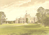 MORETON HALL, Congleton, Cheshire (Ackers) 1891 old antique print picture