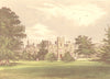 PRESTON HALL, Aylesford, Kent (Brassey) 1891 old antique vintage print picture