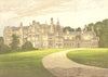 RUSHTON HALL, Kettering, Northamptonshire. Clarke-Thornhill 1892 old print
