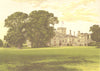 ELTON HALL, Northamptonshire (Earl of Carysfort) 1892 old antique print
