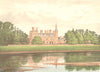 KELHAM HALL, Newark-on-Trent, Notts (Manners-Sutton) 1892 old antique print
