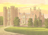 KIRTLING TOWER, newmarket, Cambridgeshire (Baroness North) 1892 old print