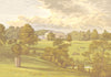 ASHCOMBE PARK, Leek, Staffordshire (Sneyd) 1892 old antique print picture