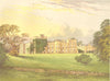 HORNBY CASTLE, Bedale, Yorkshire (Duke of Leeds) 1893 old antique print