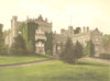 ASKE HALL, Richmond, Yorkshire (Earl of Zetland) 1893 old antique print