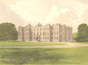 LONGLEAT, Warminster, Wiltshire (Marquis of Bath) 1893 old antique print