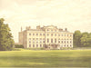 LATHOM HOUSE, Ormskirk, Lancashire (Earl Lathom) 1893 old antique print