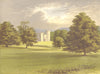 CASTLE FORBES, Whitehouse, Aberdeenshire (Lord Forbes) 1893 old antique print