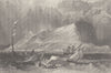 GIBRALTAR. Gibraltar ; Finden 1833 old antique vintage print picture