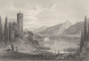 ITALY. Bellagio, Lago di Como ; Finden 1833 old antique vintage print picture
