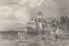 SWITZERLAND. Castle of Chillon; Finden 1833 old antique vintage print picture