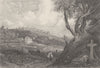 IRELAND. Cork Convent, Sintra; Finden 1833 old antique vintage print picture